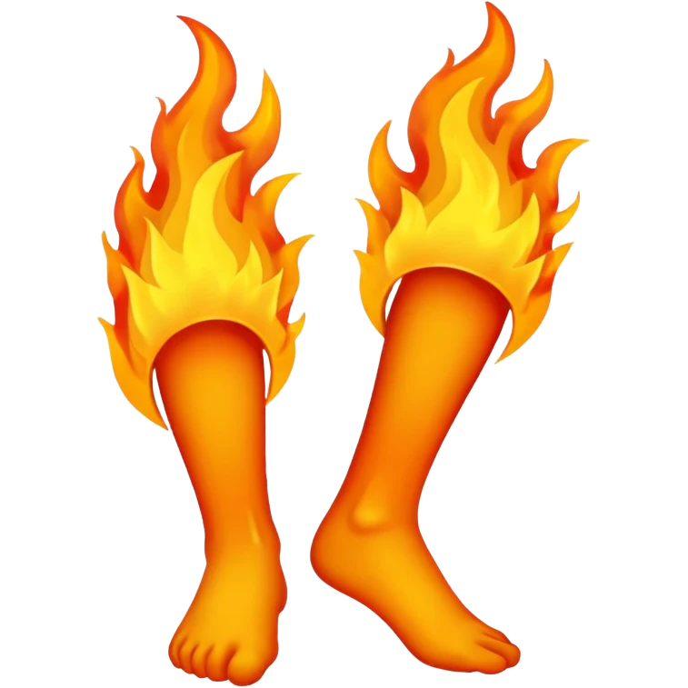 Jambes enflammées  emoji