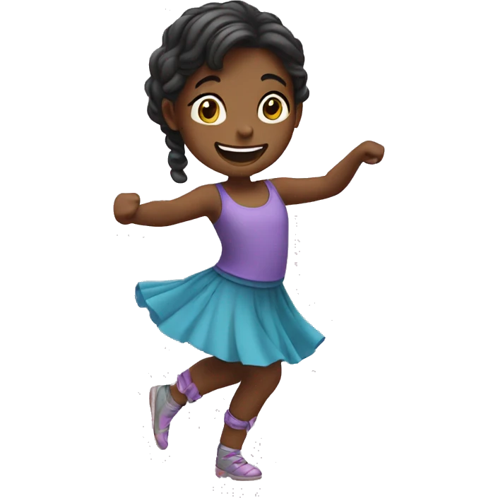 Little girl dancing  emoji