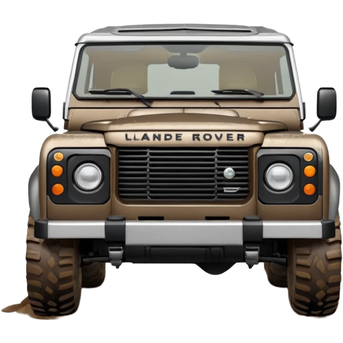 Grey-brown Land Rover D4 emoji
