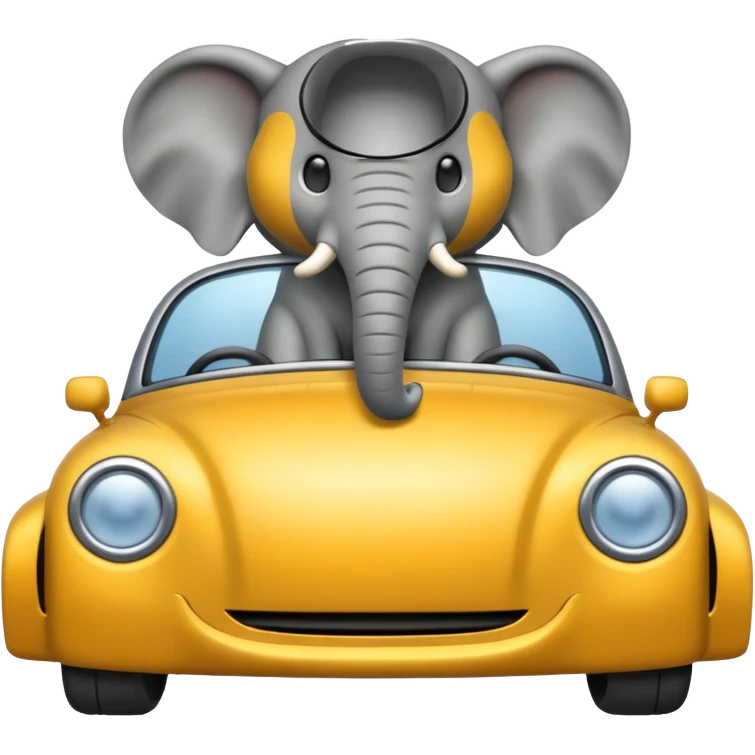 Elephant car emoji
