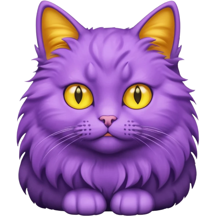 a purple cat emoji
