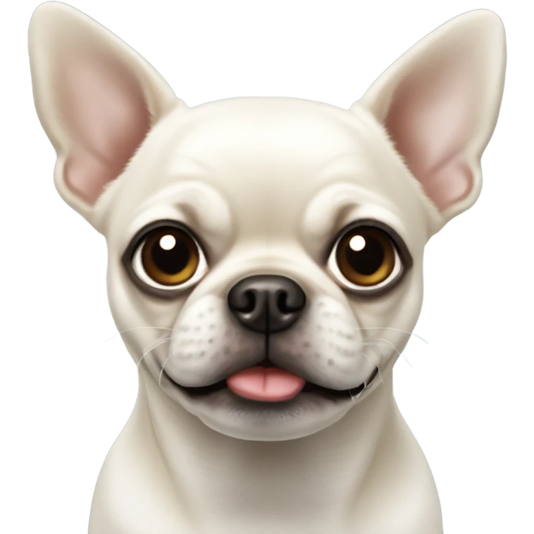 White chihuahua pug  emoji