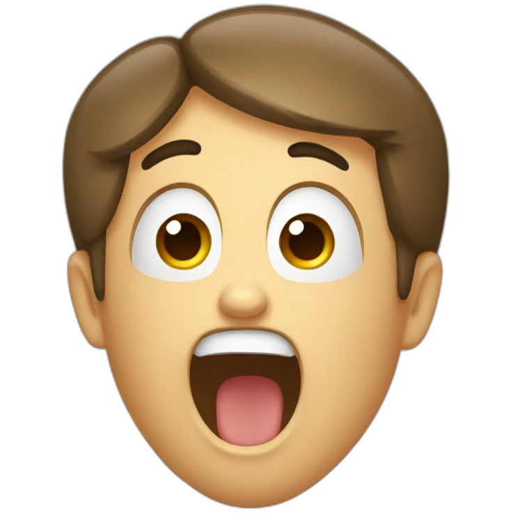 yawn emoji