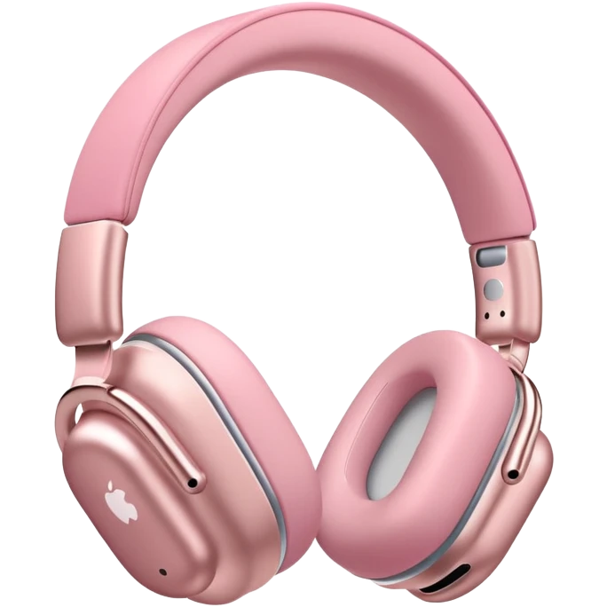 pink AirPods Max headphones emoji