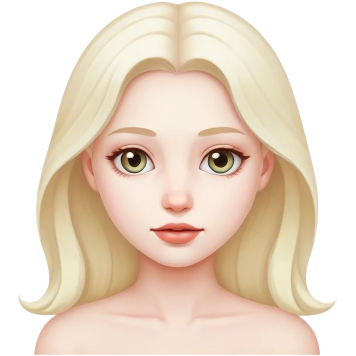 Beautiful girl sick emoji