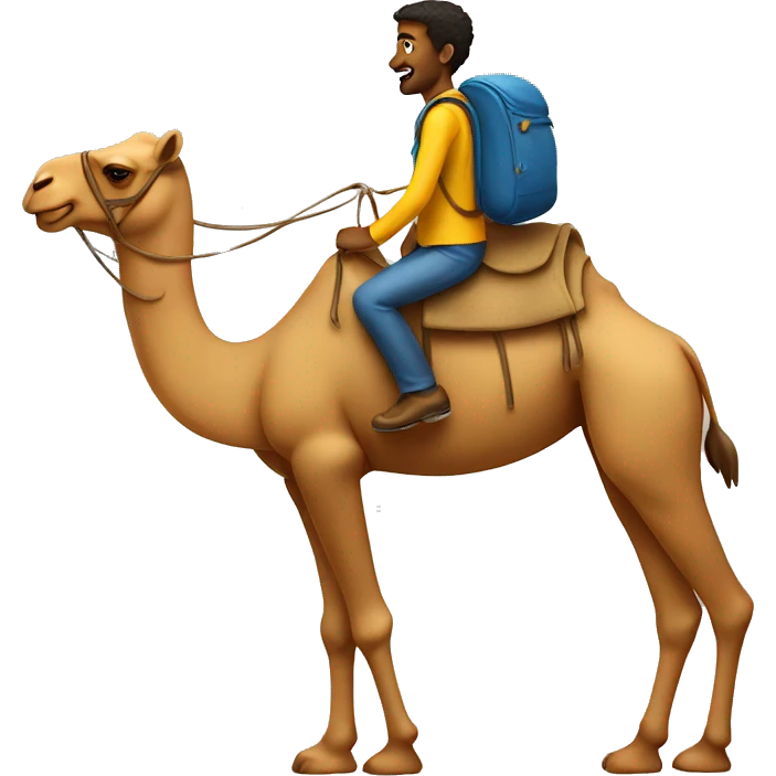 Guy on camel emoji