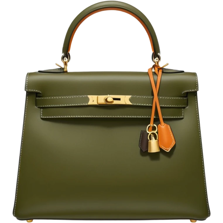 hermes kelly olive color bag emoji