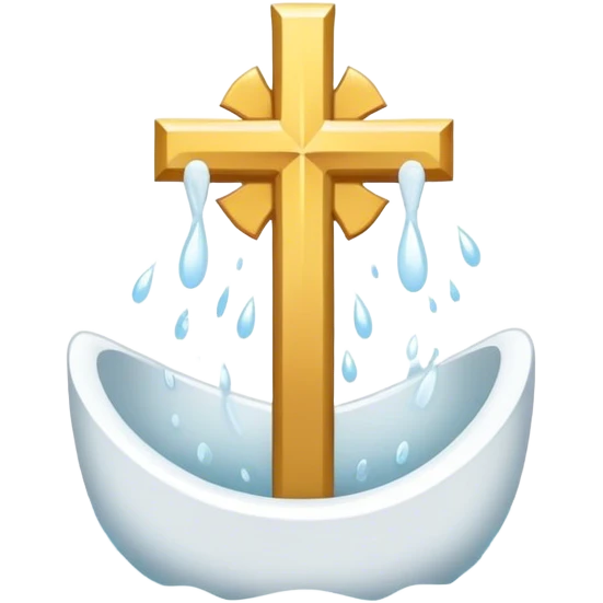 baptized emblem white emoji