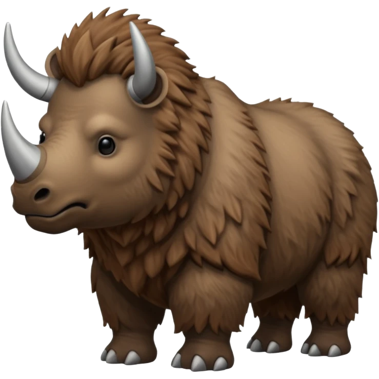 Woolly rhino emoji emoji
