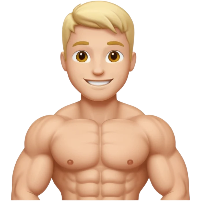happy muscle emoji