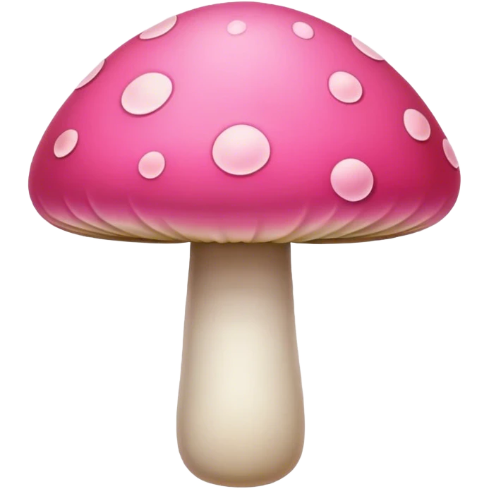 Make a mushroom the top make it pink and the bottom make it orange emoji