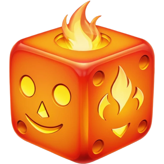 fire dice mitical emoji