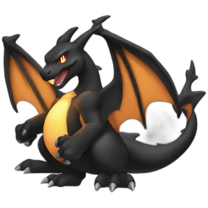 Black Charizard emoji