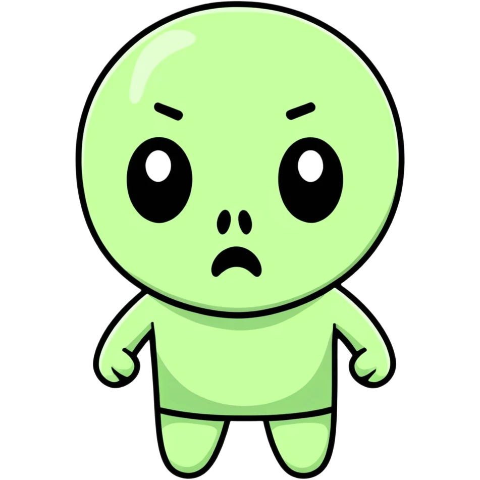 scared character emoji