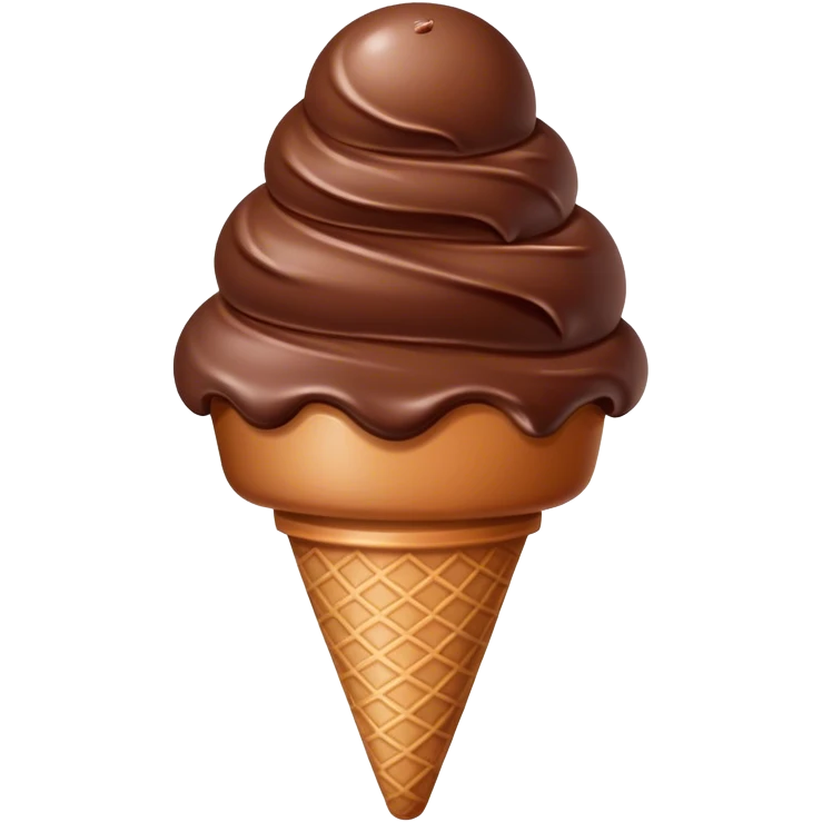 Chocolate icecream emoji