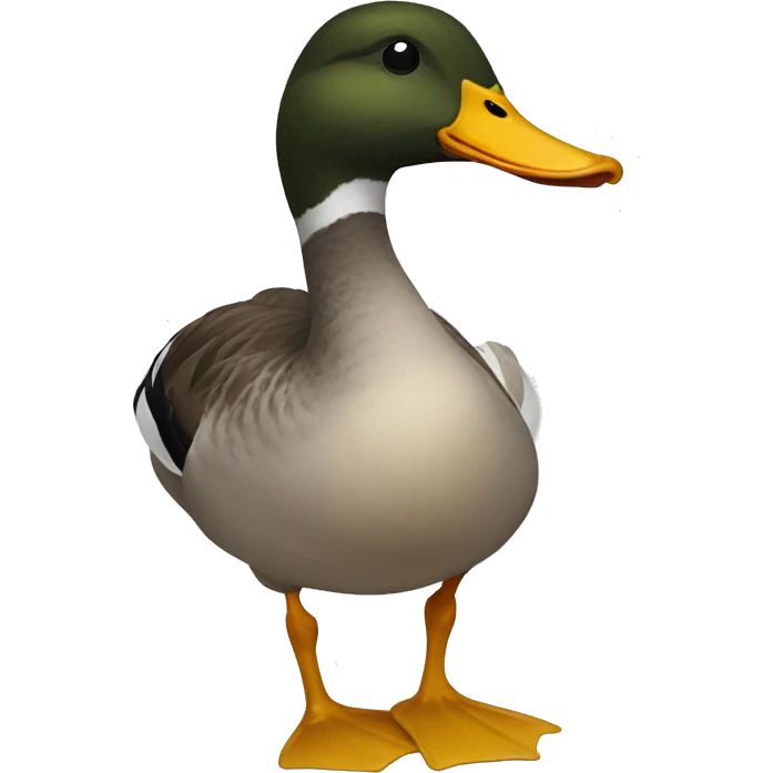 Duck with bow emoji