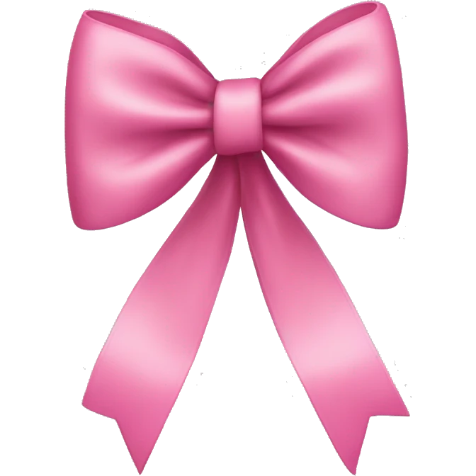 A pink bow emoji