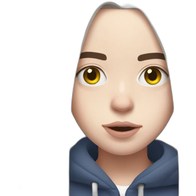 Billie Eilish blosh emoji