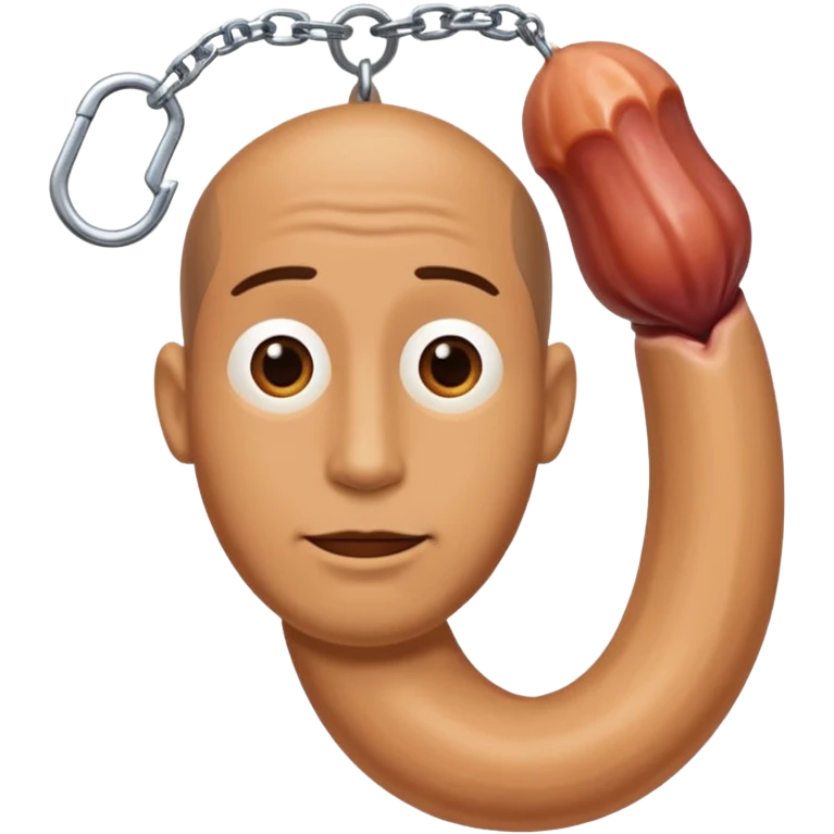 Man with a huge dangling penis emoji