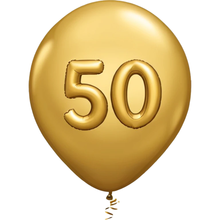 50th birthday balloon emoji