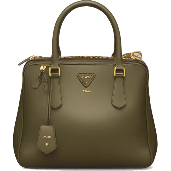 Prada bag olive emoji