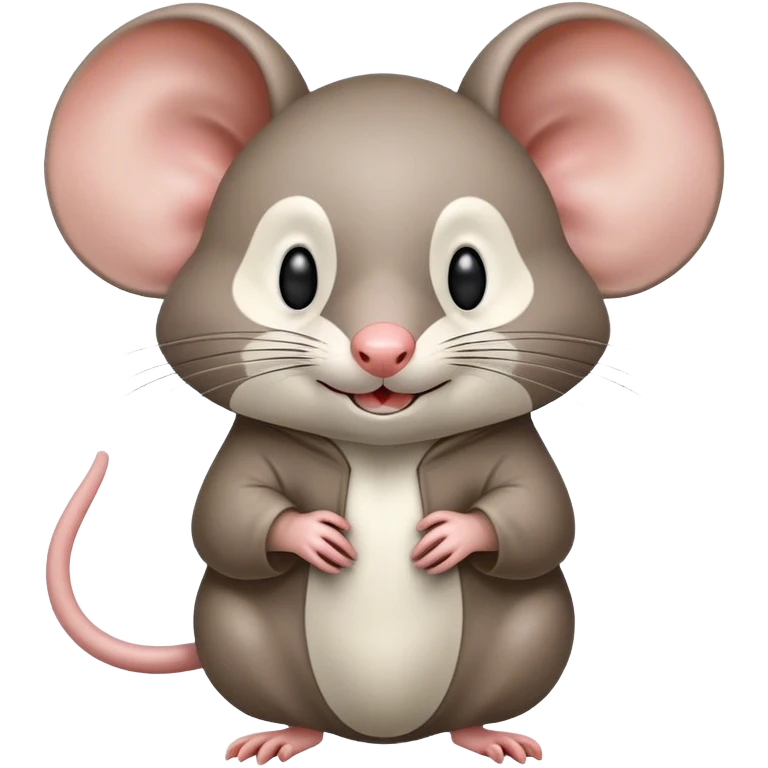 Raton con capucha, uno con la boca abierta y otro con la boca cerrada emoji