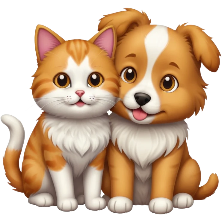 Cat and dog  emoji
