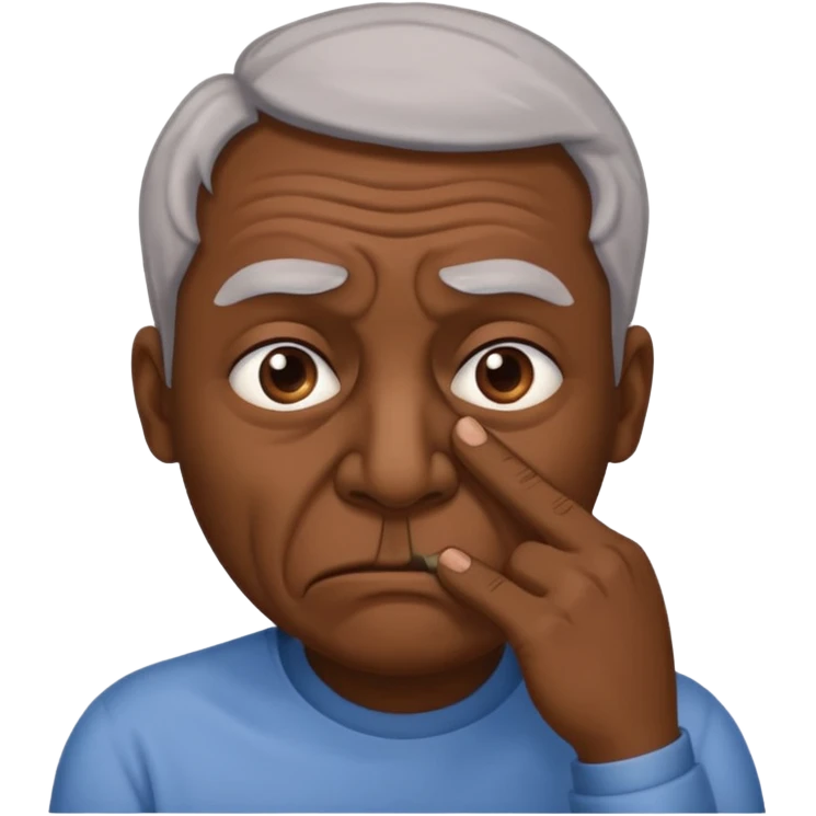 Person holding nose because something else is stinky emoji