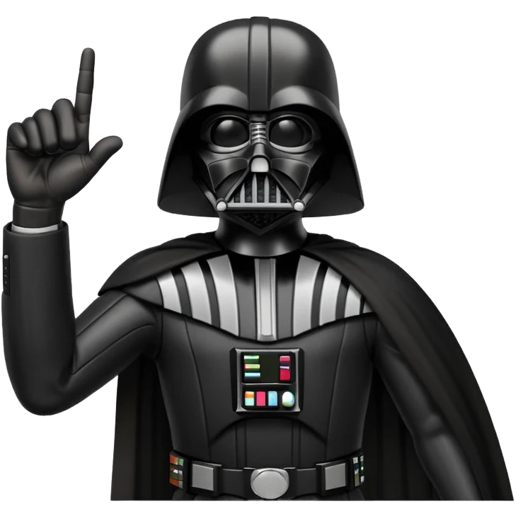 Darth Vader middle finger emoji