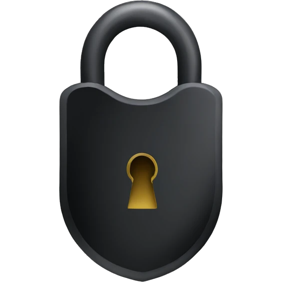 black lock emoji
