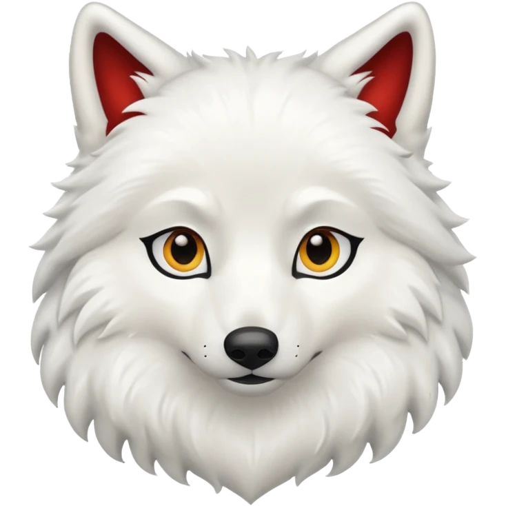 Beyaz kurt emoji