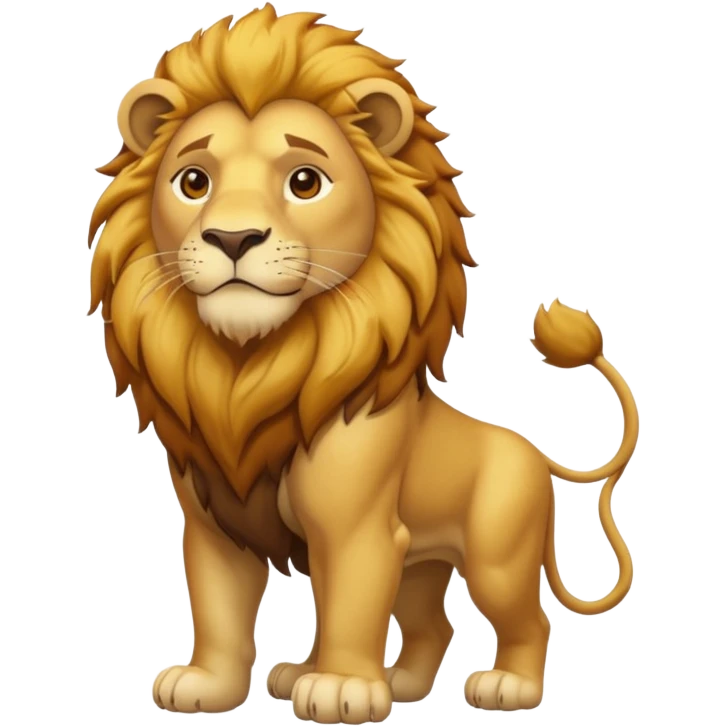 in lion family, only Father., full body emoji
