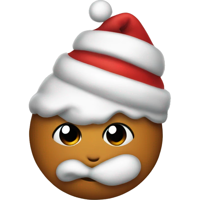 Christmas poo emoji