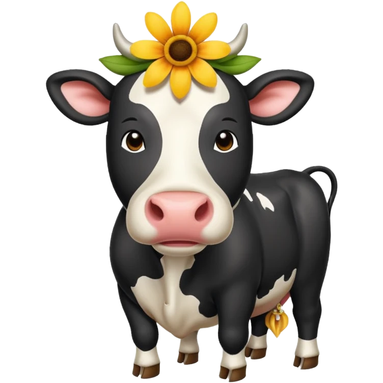 flower + Indian cow emoji