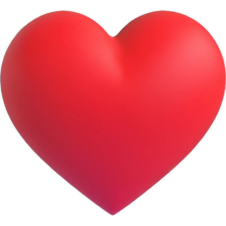 red heart emoji