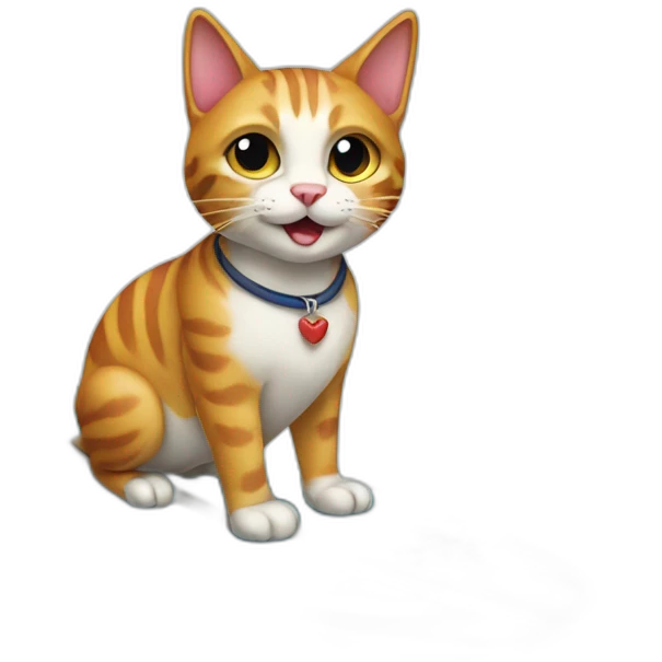 Européen Cat on surfboard emoji