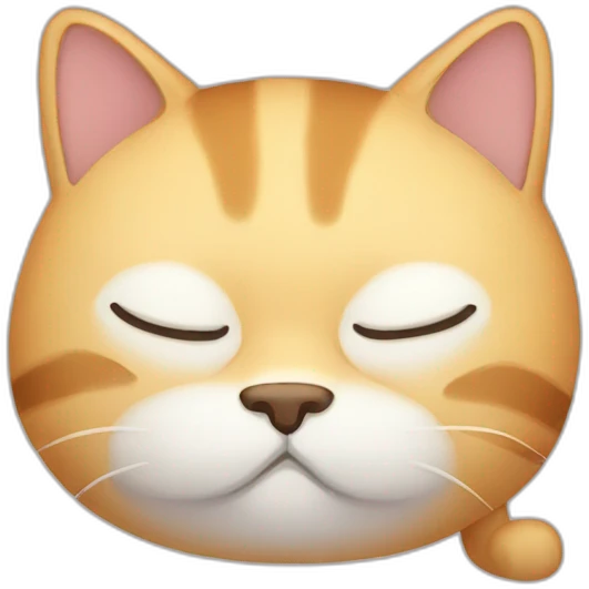 sleepy cat emoji