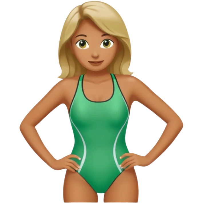 green swimsuit emoji