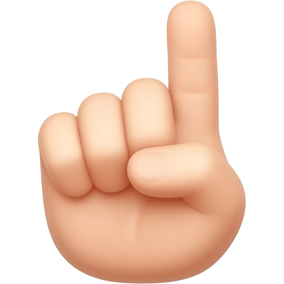 finger gesture of small emoji