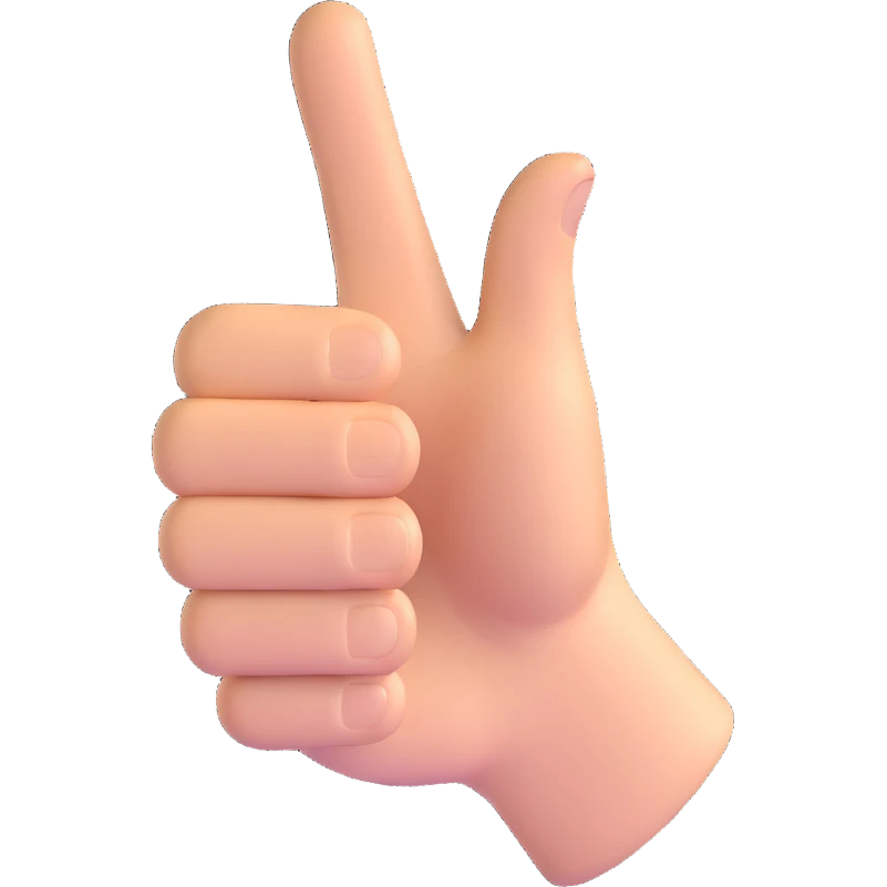 thumbs up hand emoji