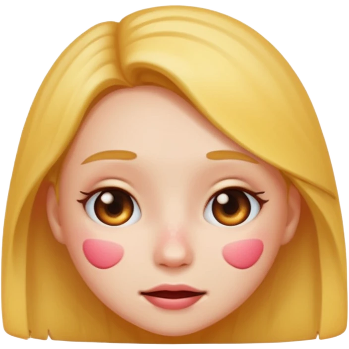 girl emoji with pimple emoji