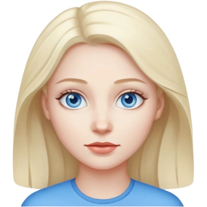 Amour impossible femme aux yeux bleu emoji