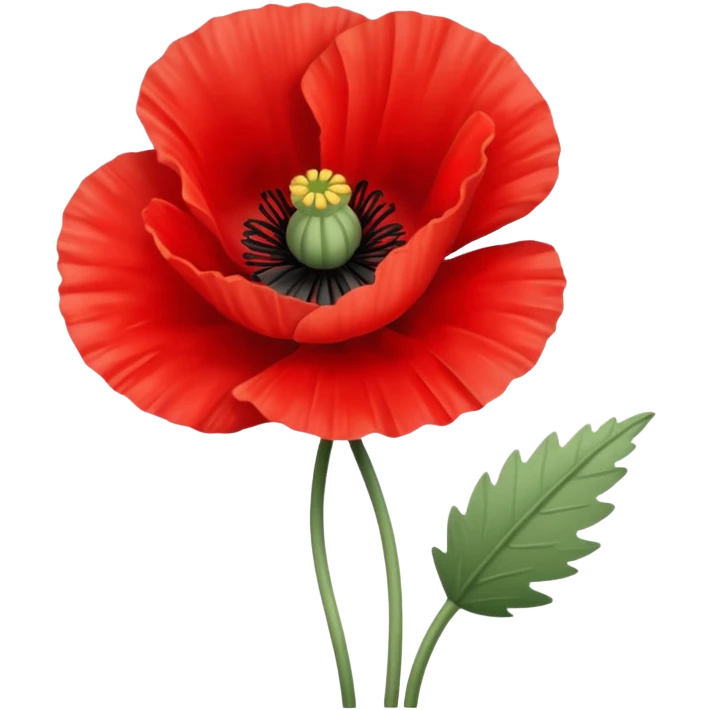 Poppy flower for Memorial Day  emoji