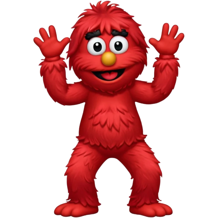 Elmo pulling his pants down emoji