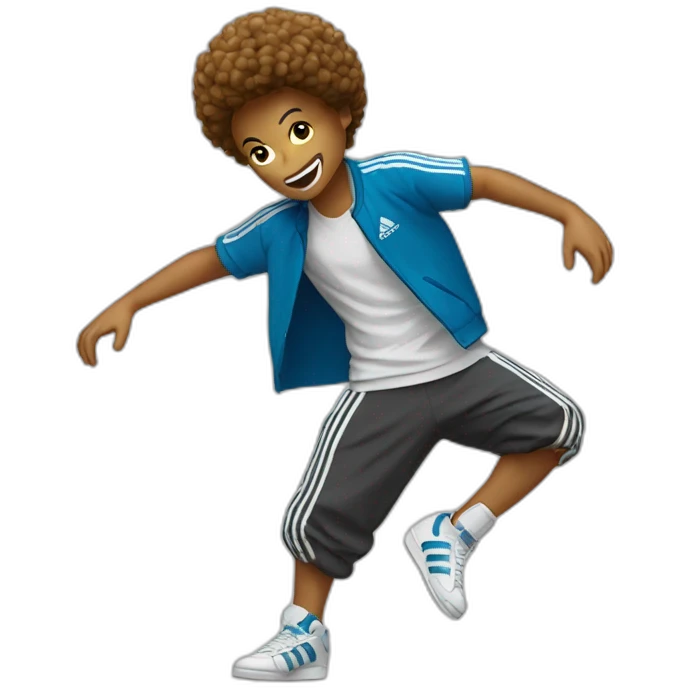 Break dance adidas emoji