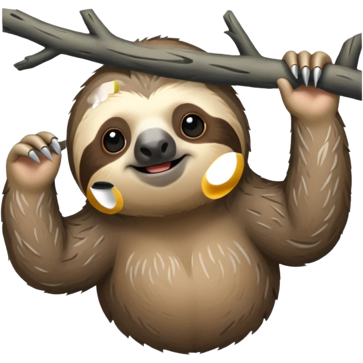 rock skin on a sloth emoji
