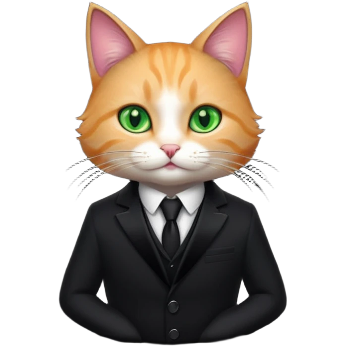 𝐦𝐚𝐠𝐢𝐜 𝐜𝐚𝐭 𝐰𝐢𝐭𝐡 𝐛𝐥𝐚𝐜𝐤 𝐬𝐮𝐢𝐭 emoji