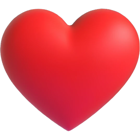 red heart emoji