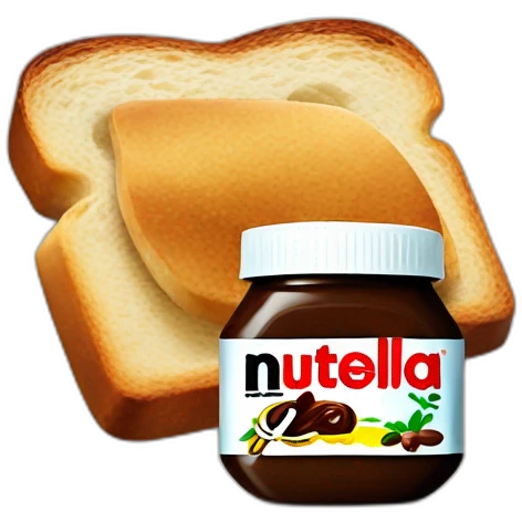 Nutella with bread emoji