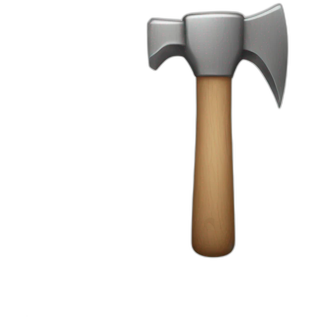 hand holding a hammer emoji